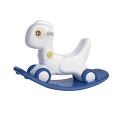 보아미 3in1 공룡 흔들말, 화이트, 1개