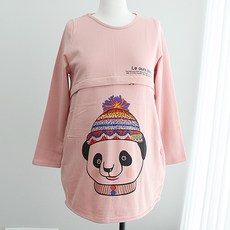 이얀 임산부 팬더 기모수유티