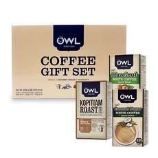 OWL 부엉이커피 3종 선물세트, 코코넛슈가 20g * 10p + 코피씨 20g * 10p + 헤이즐넛 20g * 10p, 1세트
