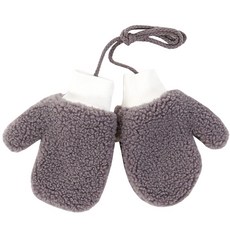 兒童毛絨針織手套