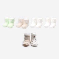 嬰兒襪子+小熊 6件組