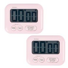 dretec 粉色計時器, 淺粉色, 2個