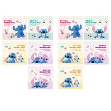 1977 ATTO Disney Stitch 迷你記事本 100 x 100 毫米, 隨機發貨, 10個