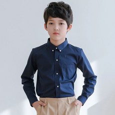 JACKID 男童素色長袖襯衫