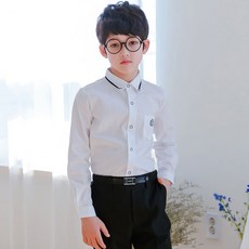 JACKID 男童側邊口袋長袖襯衫