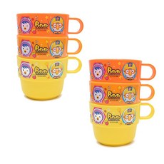LILFANT Pororo圖案握柄式水杯 PR5383 3入, 2組, 混色