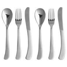 Mild餐具組, 銀, 2 把餐叉 + 2 把餐勺