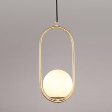 카페 주방 조명등 타원형 BK005 B, 골드