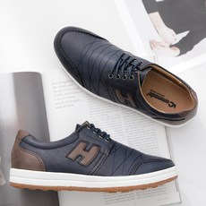 彈性皮革運動鞋