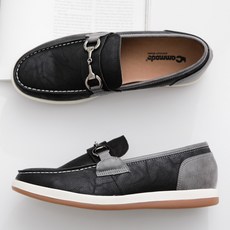 갓슈 남성용 체인 가죽로퍼