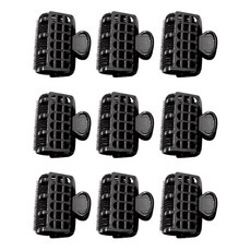 髮捲夾3入組 HU212, 黑色的, 3套