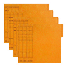 MiDAS HYUNPOONG 政府黃色檔案夾 蜈蚣夾 A4, 米色, 40個