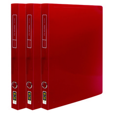 透明Frontier優質A4 40頁文件夾, 紅色, 3個