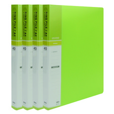 MiDAS HYUNPOONG 彩色 3孔活頁夾 索引 A4 40頁, 淺綠色, 4個