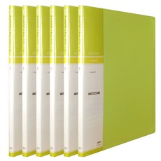 MiDAS HYUNPOONG A4 10頁索引透明文件夾, 淺綠色, 6個