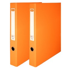 透明文件夾 A4 50入, 橘色, 2個