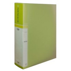 MiDAS HYUNPOONG 透明文件夾 索引 A4 100頁, 淺綠色, 1個