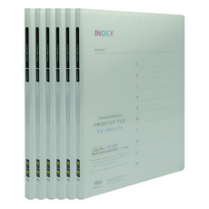 透明 Frontier A4資料夾 10頁, 白色, 6個