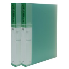 A4 索引透明文件夾 60頁, 綠色, 2個