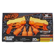 해즈브로 너프 너프건 알파스트라이크 코브라 듀얼팩, 혼합 색상, 1개