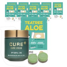 KIM JEONG MOON 金正文 舒緩面霜 80g+茶樹蘆薈面膜 25ml 10入+迷你面霜 3.5g 2入, 1套