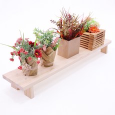 沒藥樹紅松實木多架花盆展示架 750 x 140 x 80 cm, 一級, 單色