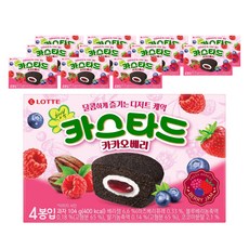 롯데제과 카스타드 카카오베리, 104g, 12개