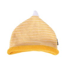 felice PEAK條紋精靈帽, 黃色 白色