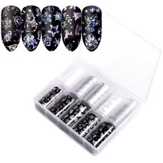 메탈 네일 필름 세트, 18, 1개