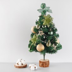 金屬燈飾聖誕樹, 綠色