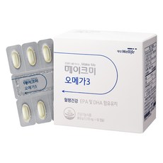 대상웰라이프 메이크미 오메가3, 1개, 60정
