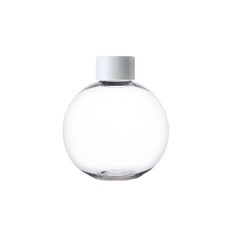 荷蘭球型圓形PET瓶 白色瓶蓋, 100個, 250ml