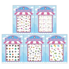 Pink Princess 兒童用指甲裝飾貼紙 五入組, BN5-04, 1組