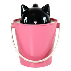 UNITED PETS 貓帽寵物食品容器和勺子, 粉色的