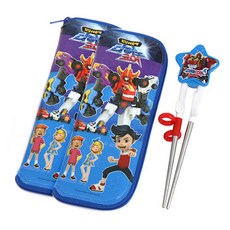 恐龍戰騎學習筷+餐具袋 PL054, 混色, 1組