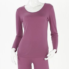 올리비아바비 여성용 라이오셀 발열 내의 상의