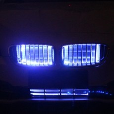 3S Brilliant Lighting 汽車水箱護罩LED保險桿燈 80cm 2入組 + 束線帶, 1套, 混色