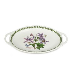 Portmeirion 異國植物園橢圓形手柄托盤, 混和顏色, 1個