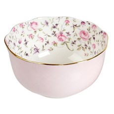 ROYAL ALBERT 新皇家玫瑰 KOREAN RICE BOWL 11cm 40001871, ROSE CONFETTI, 1個