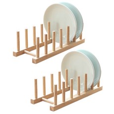 MONOMENT 木頭餐盤架 2入, 單色