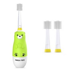 메가텐 키즈소닉 전동칫솔 북극곰 + 리필헤드 2p, MB-KS6008B, 1개