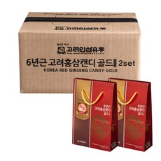 6년근 고려홍삼캔디 골드, 300g, 2개