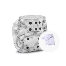 kangacare 大理石紋尿布兜+布尿墊 2入, 混色, 1組