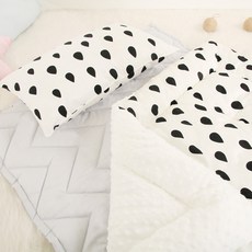 EziBaby 超細纖維冬季被套組+枕頭, 水滴款