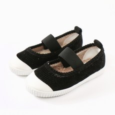 Rabbit Foot 女童燈芯絨後鬆緊帶刷毛平底鞋