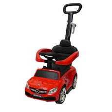 3 in 1 벤츠 쿠페 C63 푸쉬 붕붕카, 레드, 1개