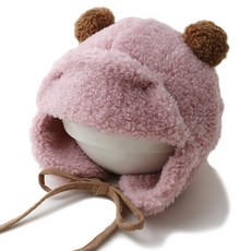 무슈 유아동용 슈랑 방울 보온 귀달이모자