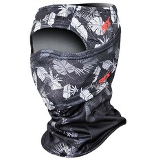 印花涼感運動圍脖頭套, 熱帶黑, 1入