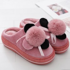 갓슈 플로럴 방울 통굽 슬리퍼