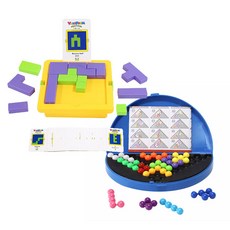 Casby Gift IQ 益智+禮物方塊方形棋盤遊戲套裝, 混色